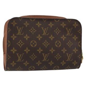LOUIS VUITTON Monogram Orsay Clutch Bag LV Auth